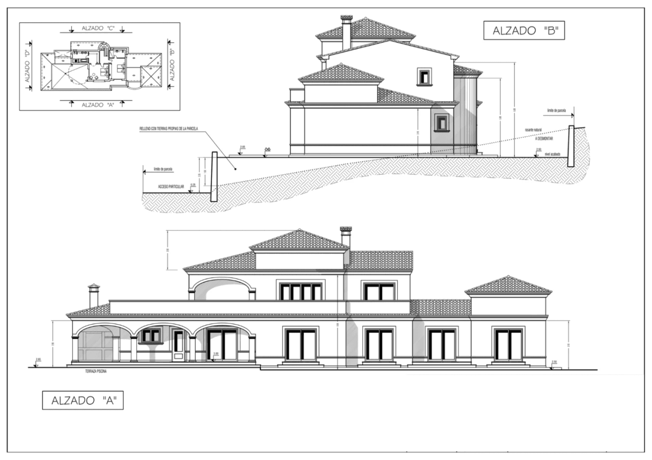 Romslig og elegant villa med havutsikt i Moraira