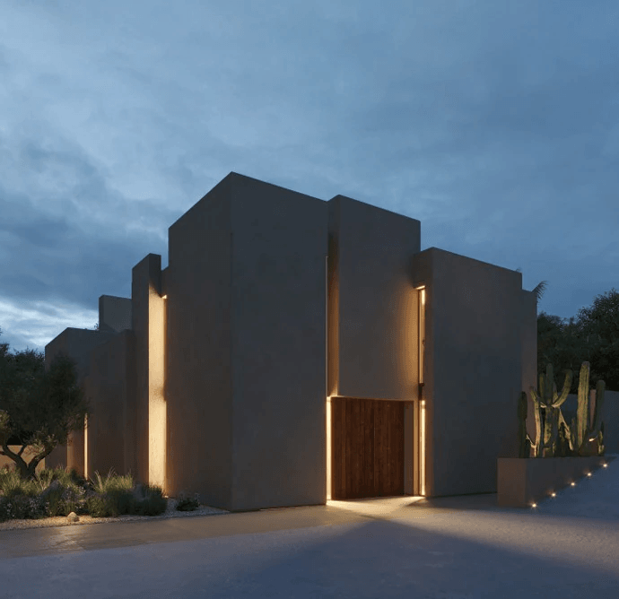 Proyecto de villa arquitectónica vanguardista