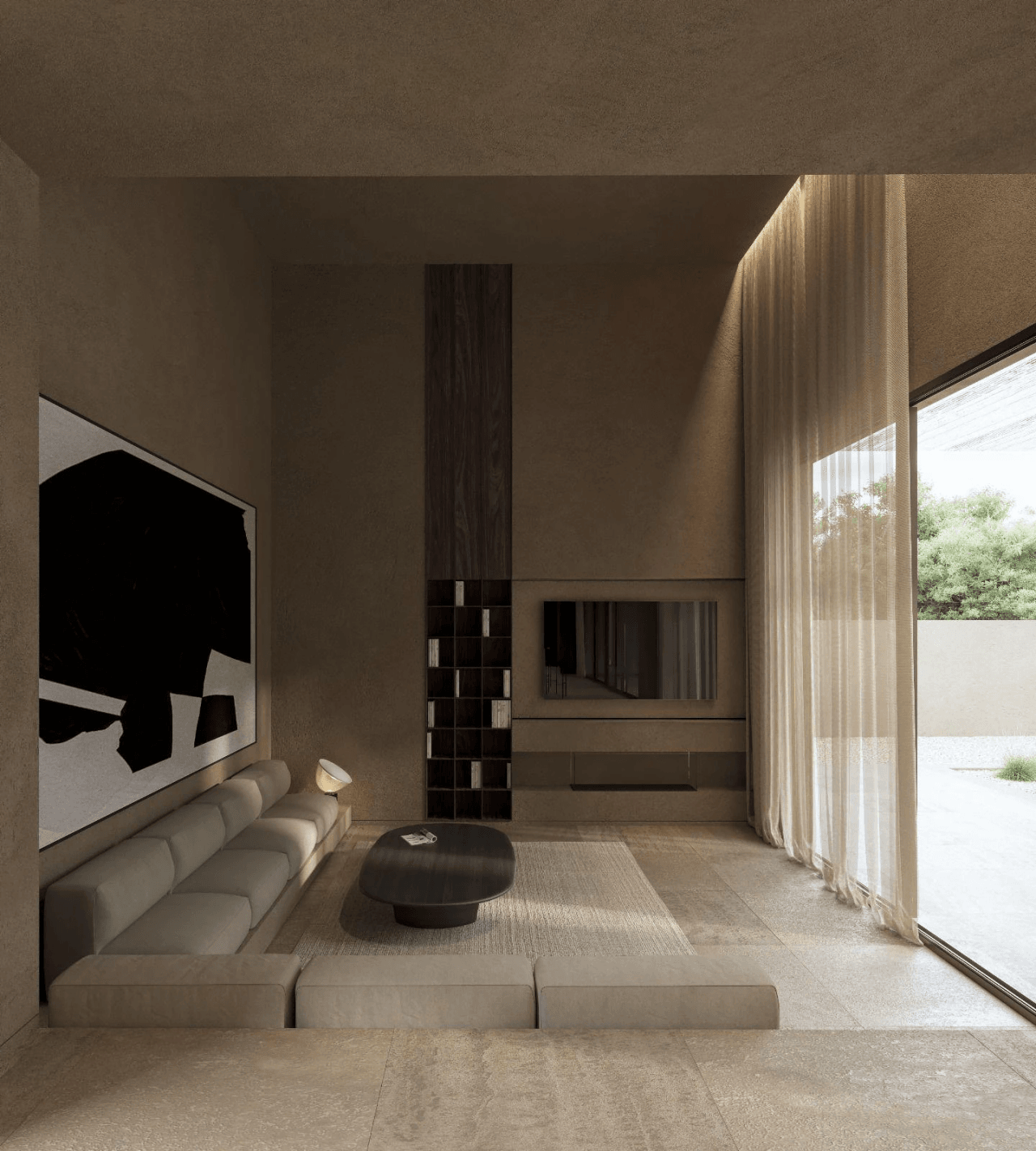 Proyecto de villa arquitectónica vanguardista
