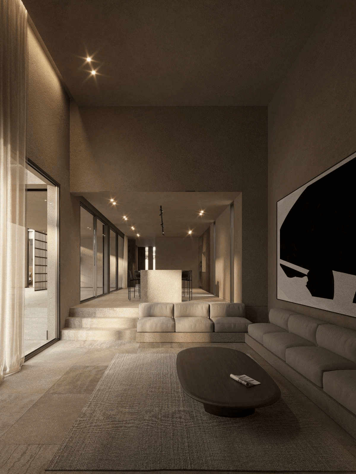 Proyecto de villa arquitectónica vanguardista